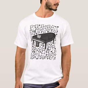 Grand Piano Musical Notes Pianist Musical T-Shirt