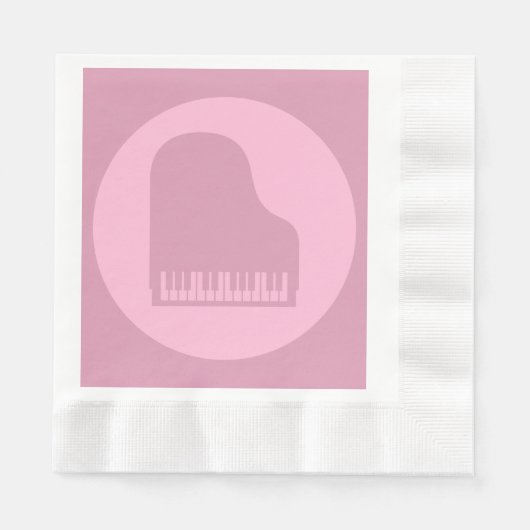 Grand Piano Musik Art CUSTOM FARBE Serviette (Vorderseite)