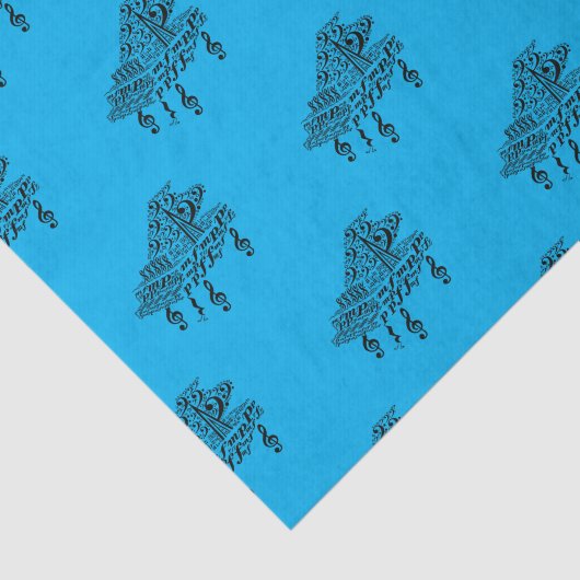 Grand Piano, Musiksymbole, Musiklehrer, Geschenk Seidenpapier (Ausschnitt)