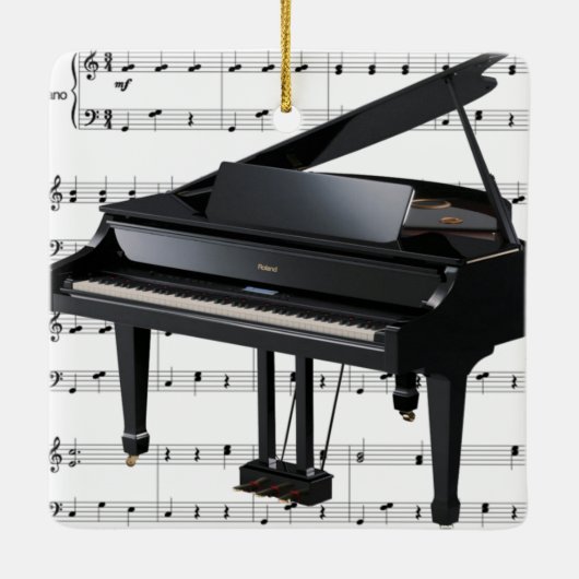Grand Piano Ornament (Rückseite)