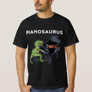 Grand Piano Pianist Gift Dinosaur Musikpiano T-Shirt