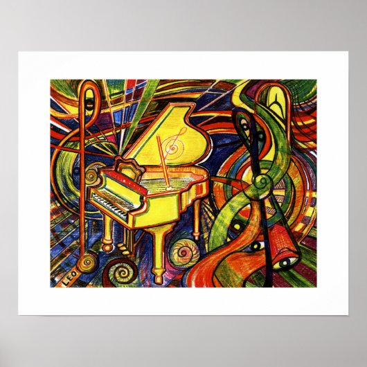 Grand Piano Poster (Vorne)