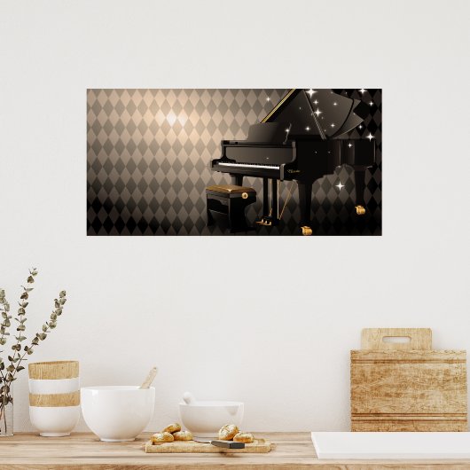 Grand Piano Poster (Küche)