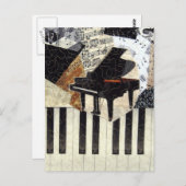 Grand Piano Postkarte (Vorne/Hinten)