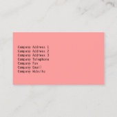 Grand Piano Roter Hintergrund Visitenkarte (Rückseite)