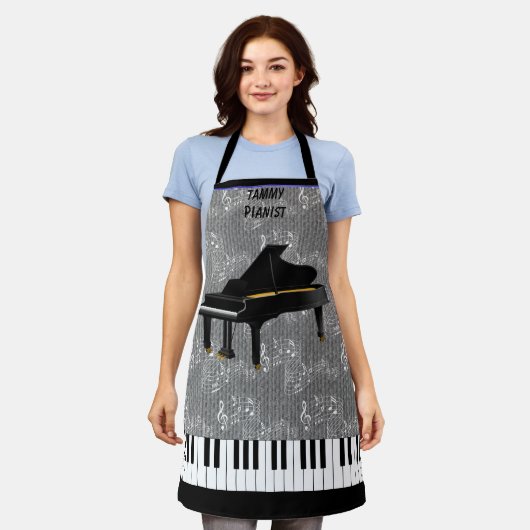 GRAND PIANO Schürze für Überdrucke (Getragen)