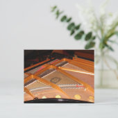 Grand Piano Soundboard Postkarte (Stehend Vorderseite)