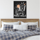 Grand Piano Spieler Kids Pianist Gift Musik Piano Leinwanddruck (Insitu (Schlafzimmer))