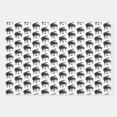 Grand Piano Tiled Pattern Geschenkpapier Set (Vorderseite)
