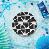 Grand Pianos Music Theme CUSTOM HINTERGRUNDFARBE Pappteller (Party)