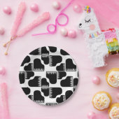 Grand Pianos Music Theme CUSTOM HINTERGRUNDFARBE Pappteller (Party)