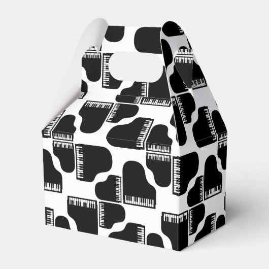 Grand Pianos Music Themed CUSTOM HINTERGRUNDFARBE Geschenkschachtel (Vorderseite)