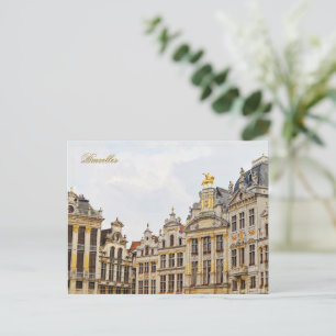 Grand Place in Brüssel Feiertagspostkarte