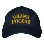 GRAND POOBAH bestickte Cap Baseballkappe (Vorderseite)