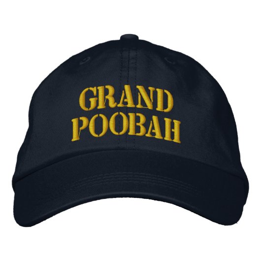 GRAND POOBAH bestickte Cap Baseballkappe (Vorderseite)