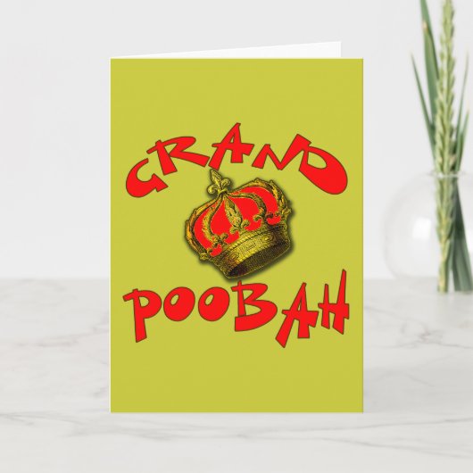 Grand Poobah with Crown Products Karte (Vorderseite)