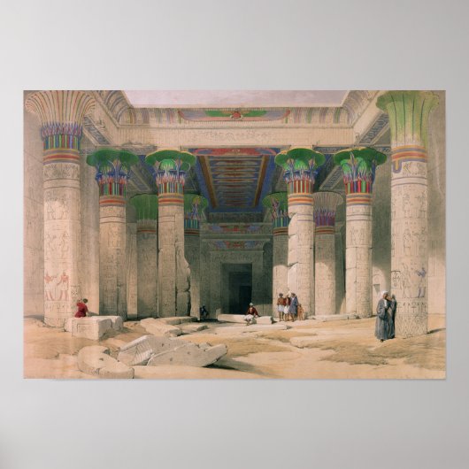 Grand Portico des Philae-Tempels, Nubia Poster (Vorne)