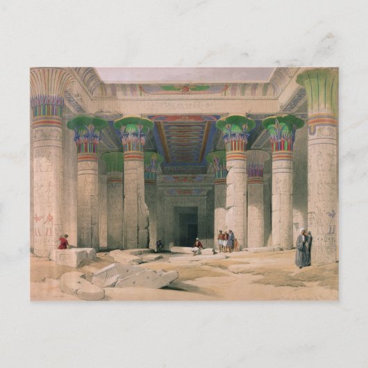Grand Portico des Philae-Tempels, Nubia Postkarte (Vorderseite)