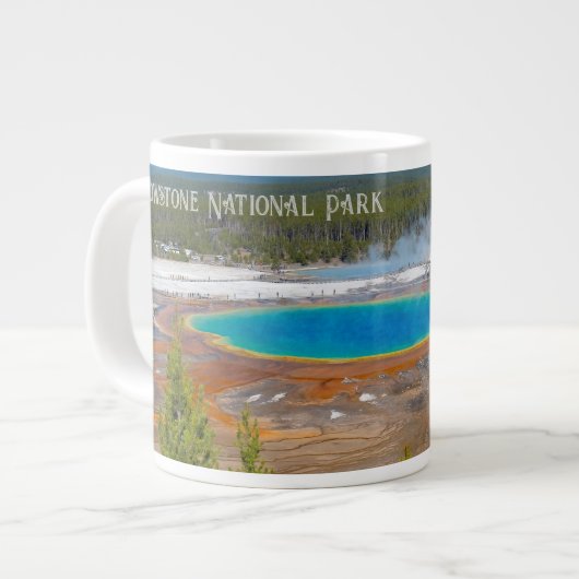 Grand Prisma Spring Yellowstone Nationalpark Jumbo-Tasse (Vorderseite Links)