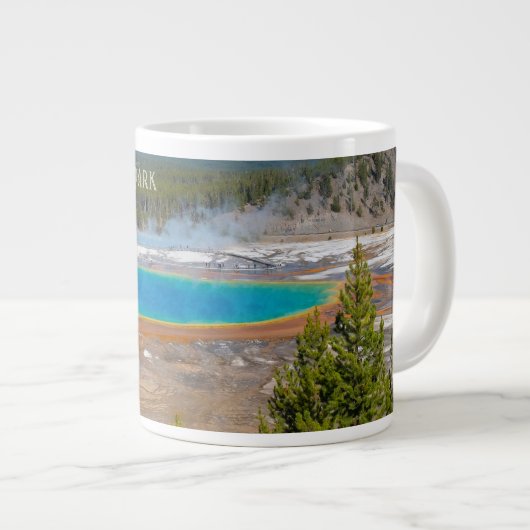 Grand Prisma Spring Yellowstone Nationalpark Jumbo-Tasse (Vorderseite Rechts)