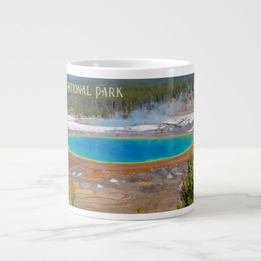 Grand Prisma Spring Yellowstone Nationalpark Jumbo-Tasse (Vorderseite)