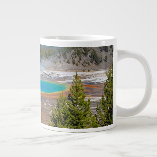 Grand Prisma Spring Yellowstone Nationalpark Jumbo-Tasse (Rechts)