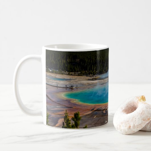 Grand Prisma Spring Yellowstone Nationalpark Kaffeetasse (Mit Donut)
