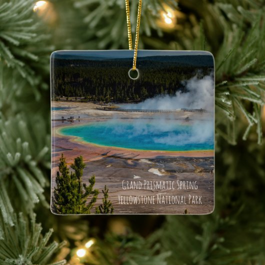 Grand Prisma Spring Yellowstone Nationalpark Keramikornament (Baum)