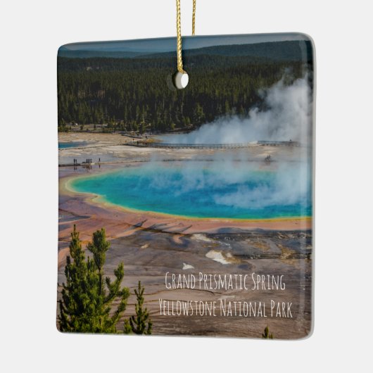 Grand Prisma Spring Yellowstone Nationalpark Keramikornament (Links)