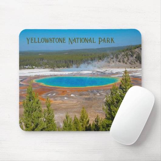 Grand Prisma Spring Yellowstone Nationalpark Mousepad (Mit Mouse)