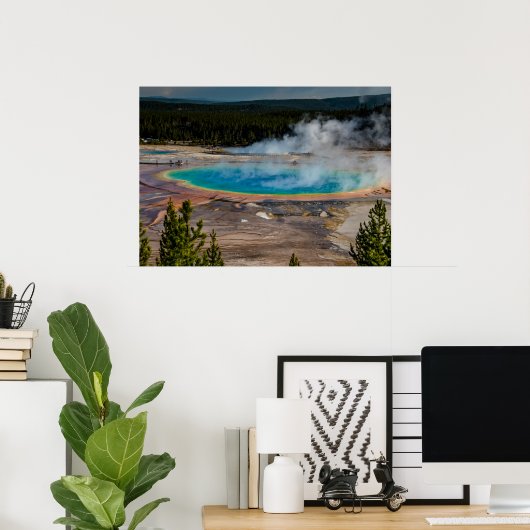 Grand Prisma Spring Yellowstone Nationalpark Poster (Heimbüro)