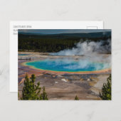 Grand Prisma Spring Yellowstone Nationalpark Postkarte (Vorne/Hinten)