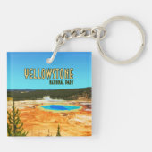 Grand Prisma Yellowstone Nationalpark Vintag Schlüsselanhänger (Rückseite)