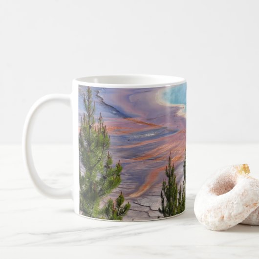 Grand Prismatic Aussicht Kaffeetasse (Mit Donut)