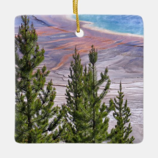 Grand Prismatic Overlook Keramikornament (Vorderseite)