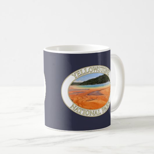 Grand Prismatic Spring auf dem Yellowstone Nationa Kaffeetasse (VorderseiteRechts)