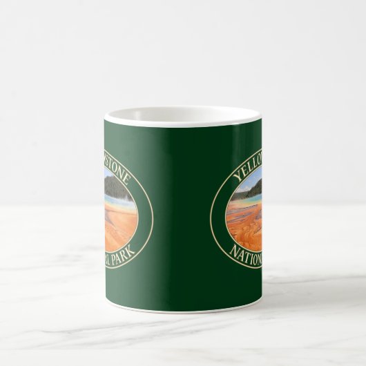Grand Prismatic Spring auf dem Yellowstone Nationa Kaffeetasse (Mittel)