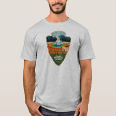 Grand Prismatic Spring Yellowstone Arrowhead T-Shirt (Vorderseite)
