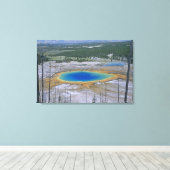 Grand Prismatic Spring, Yellowstone Nationalpark, Leinwanddruck (Insitu (Holzboden))