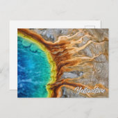 Grand Prismatic Spring, Yellowstone Nationalpark Postkarte (Vorne/Hinten)