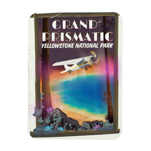 Grand Prismatic, Yellowstone Nationalpark, USA Magnet (Vertikal)