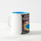 Grand Prismatic, Yellowstone Nationalpark, USA Zweifarbige Tasse (Vorderseite Links)