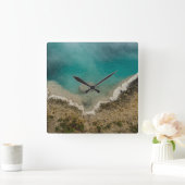 Grand Prismatic Yellowstone Quadratische Wanduhr (Zuhause)
