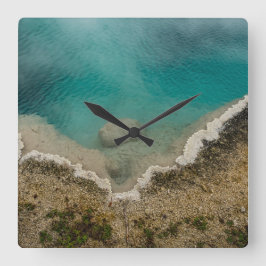 Grand Prismatic Yellowstone Quadratische Wanduhr