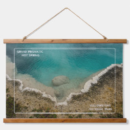 Grand Prismatic Yellowstone Wandteppich Mit Holzrahmen