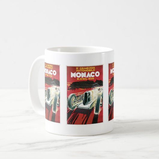 Grand Prix Automobile de Monaco Kaffeetasse (Vorderseite Links)