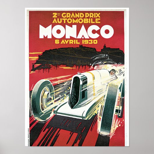 Grand Prix Automobile de Monaco Poster (Vorne)