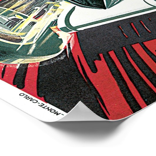 Grand Prix Automobile de Monaco Poster (Ecke)