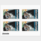 Grand Prix Automobile de Monte Carlo Rechteckiger Aufkleber (Blatt)