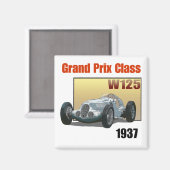 Grand Prix Class W125 Magnet (Vorderseite/Rückseite)